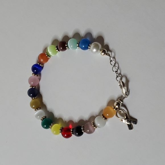 Cancer Awareness Bracelet Multi-Colored  all Cancers - Picture 2 of 7
